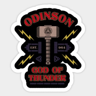 Odinson God Of Love And Thunder Sticker